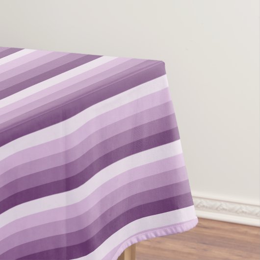 Plum paarse schaduwstrepen tafelkleed (Voorbeeld)