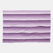 Plum paarse schaduwstrepen theedoek (Horizontaal)