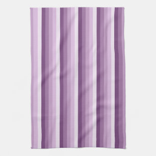 Plum paarse schaduwstrepen theedoek
