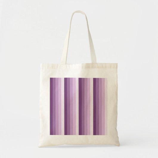 Plum paarse schaduwstrepen tote bag (Voorkant)
