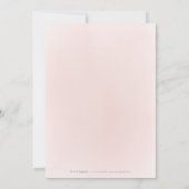 Plum paarse & stoffige roze boho floral Quinceaner Kaart (Achterkant)