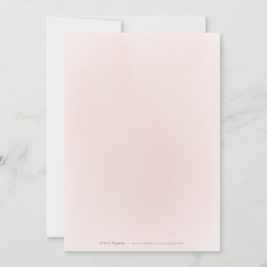 Plum paarse & stoffige roze boho floral Quinceaner Kaart (Achterkant)