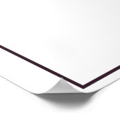 Plum Paarse Sunflower Waterverf Wedding Programme Poster (Hoek)