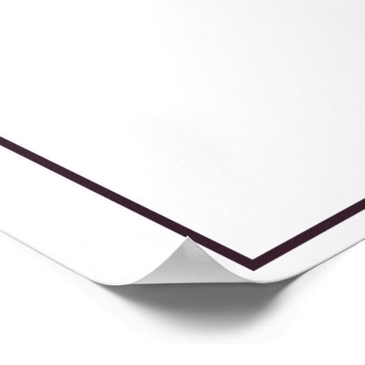 Plum Paarse Sunflower Waterverf Wedding Programme Poster (Hoek)