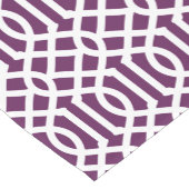 Plum Paarse Trellis Korte Tafelloper (Hoek)