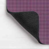 Plum Paarse Vierkantjes Mousepad Muismat (Hoek)