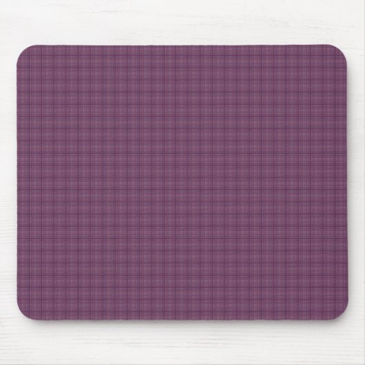 Plum Paarse Vierkantjes Mousepad Muismat (Voorkant)