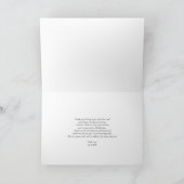 Plum Paarse Waterverf Floral Wedding Bedankt Kaart (Binnen)