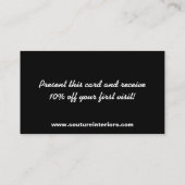 Plum Paarse Zebra Print Personaliseer Visitekaartj Visitekaartje (Achterkant)