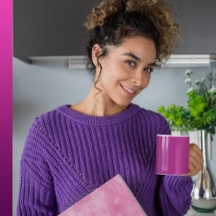 Plum Passion - Elegante Plum Magenta Gradient Mok