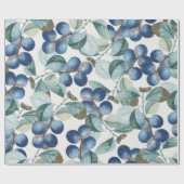 Plum Pattern Wrapping Paper Cadeaupapier (Vlak)