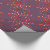 Plum Patterned Wrapping Paper Cadeaupapier (Hoek)