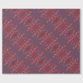 Plum Patterned Wrapping Paper Cadeaupapier (Vlak)