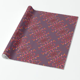 Plum Patterned Wrapping Paper Cadeaupapier