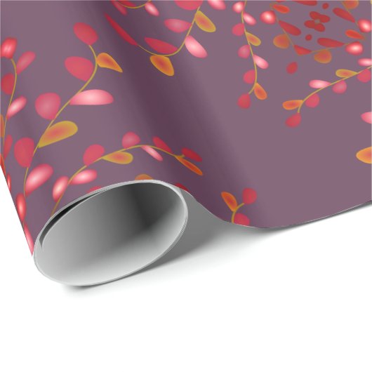 Plum Patterned Wrapping Paper Cadeaupapier (Rol Hoek)