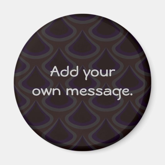 Plum Peacock Drops Magneet (Voorkant)