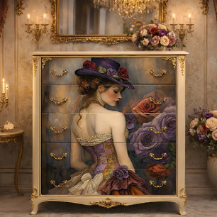 Plum & Pearl Roos Decoupage Tissuepapier