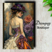 Plum & Pearl Roos Decoupage Tissuepapier