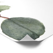 Plum Peonies Paars Floral Wedal Welcome Sign Poster (Hoek)