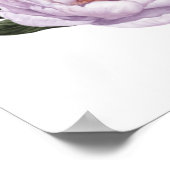 Plum Peonies Vrijgezellenfeest Welkomstteken Poster (Hoek)