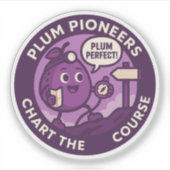 Plum Perfect Explorer Navigation Sticker (Voorkant)