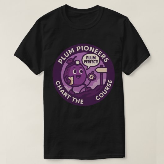 Plum Perfect Explorer Navigation T-shirt (Design voorkant)