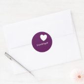 Plum Perfection - De Sticker met een hart (Envelop)