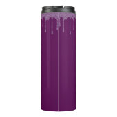Plum Perfection Glitter - Naam Thermische Tumbler Thermosbeker (Achterkant)