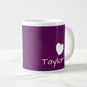 Plum Perfection - Reuze Mok met een hart (Voorkant rechts)