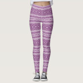 Plum Petal Mandala Symfonie Leggings (Voorkant)