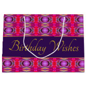 Plum Pink en Gold Groot Cadeauzakje (Voorkant)