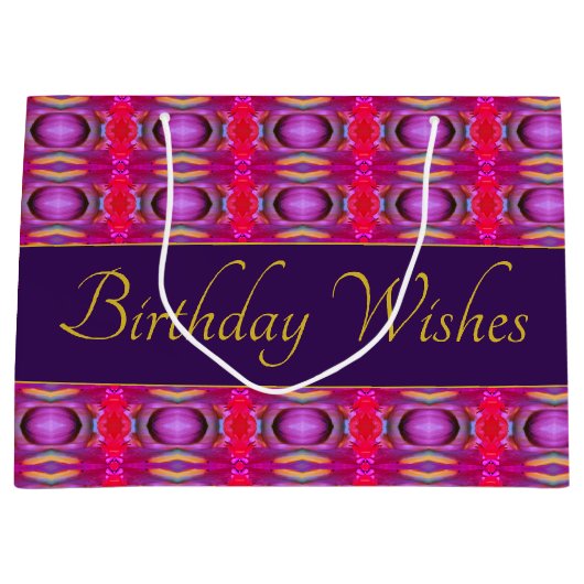 Plum Pink en Gold Groot Cadeauzakje (Voorkant)