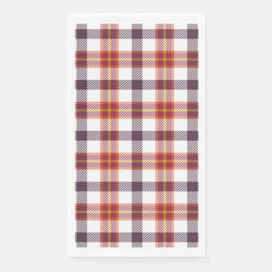 Plum Plaid Servet (Voorkant)