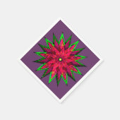 Plum Prachtige Poinsettia WOW Servet (Hoek)