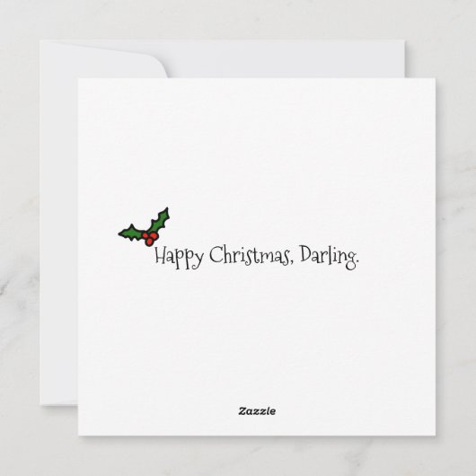 Plum Pudding Christmas Pudding Funny HOLIDAY KAART (Achterkant)