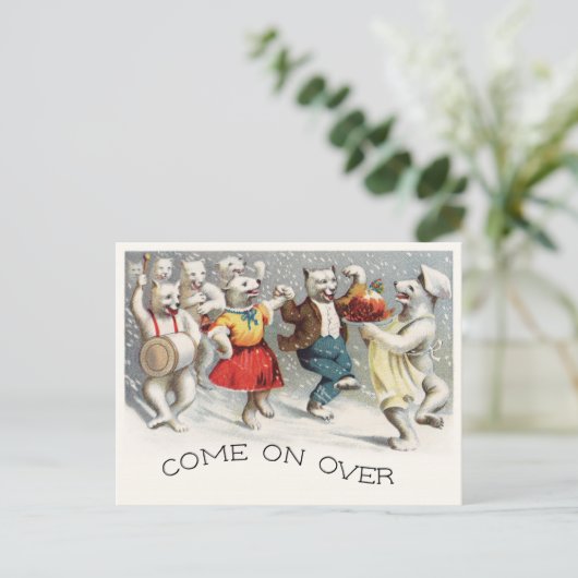 Plum Pudding Jig Briefkaart (Staand voorkant)