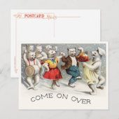 Plum Pudding Jig Briefkaart (Voorkant / Achterkant)