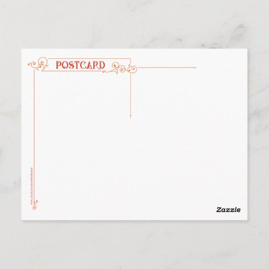 Plum Pudding Jig Briefkaart (Achterkant)