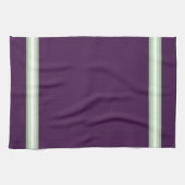 Plum Pure met muntgroen Theedoek (Horizontaal)