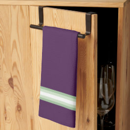 Plum Pure met muntgroen Theedoek