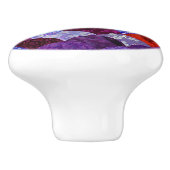 Plum Quilt Keramische Knop (Zijkant)