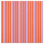 Plum & Red Colored Lined Pattern Stof (Swatch)