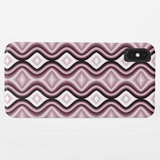 Plum Red Diamond Pattern Case-Mate iPhone Case (Achterkant (horizontaal))