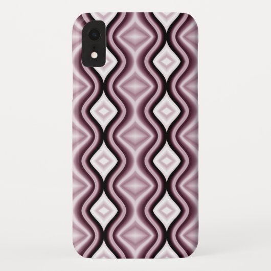 Plum Red Diamond Pattern Case-Mate iPhone Case (Achterkant)