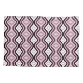 Plum Red Diamond Pattern Kussensloop (Achterkant)