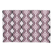 Plum Red Diamond Pattern Kussensloop (Voorkant)