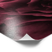 Plum Red Sluiten van een Dubbel Begonia Foto Afdruk (Hoek)