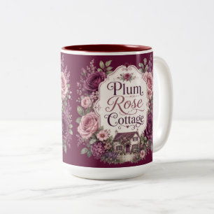 Plum Rose Cottage Accent Mok