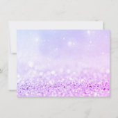 Plum roze Rose Glitter Makeup Certificate Gift (Achterkant)