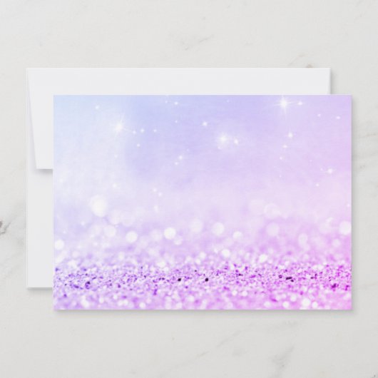 Plum roze Rose Glitter Makeup Certificate Gift (Achterkant)